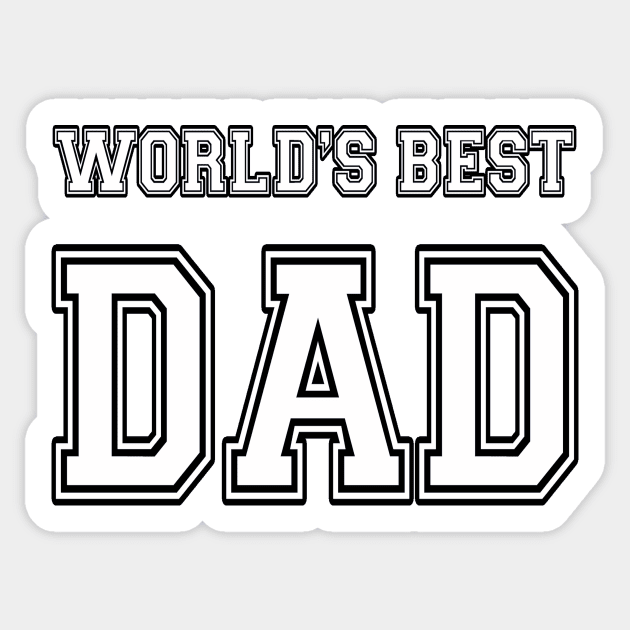 World's Best Dad Sticker by JerryWLambert